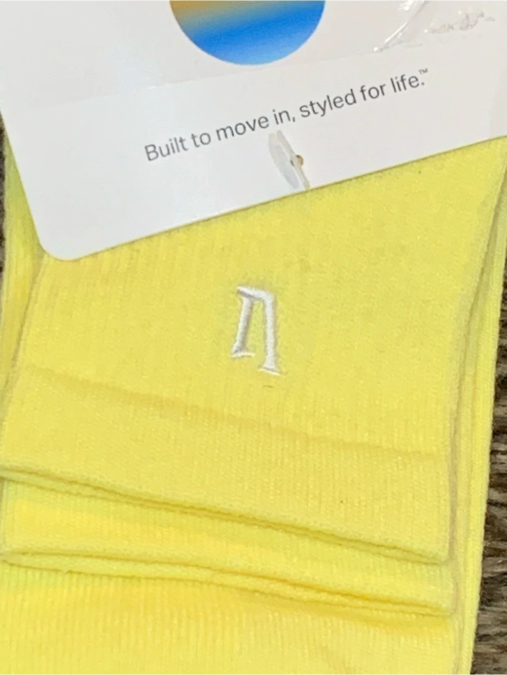 Vuori Quarter Crew V1 Sock 2.0 M 6-8.5 W 8-10.5 Yellow NWT